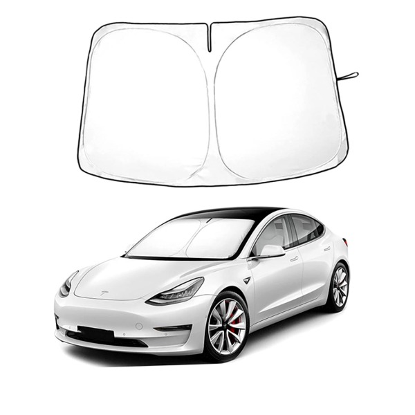 Silver Titanium Wholesales Car Windshield Sunshade for Tesla